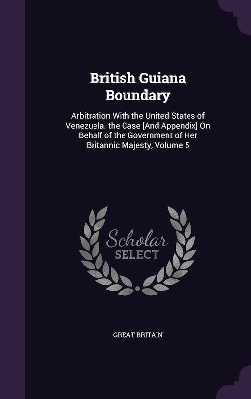 Front cover_British Guiana Boundary
