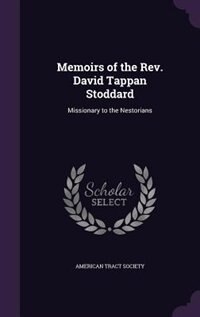Front cover_Memoirs of the Rev. David Tappan Stoddard