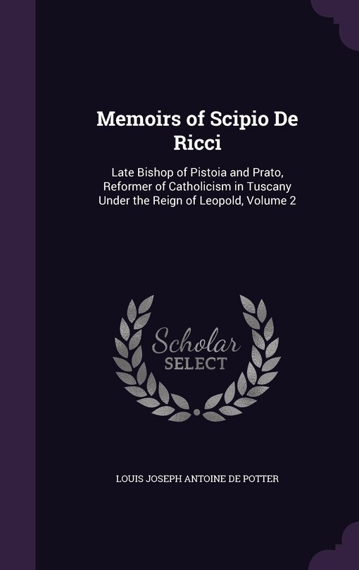 Couverture_Memoirs of Scipio De Ricci