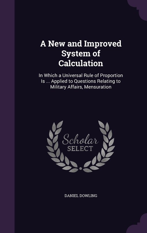 Front cover_A New and Improved System of Calculation