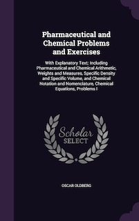 Couverture_Pharmaceutical and Chemical Problems and Exercises