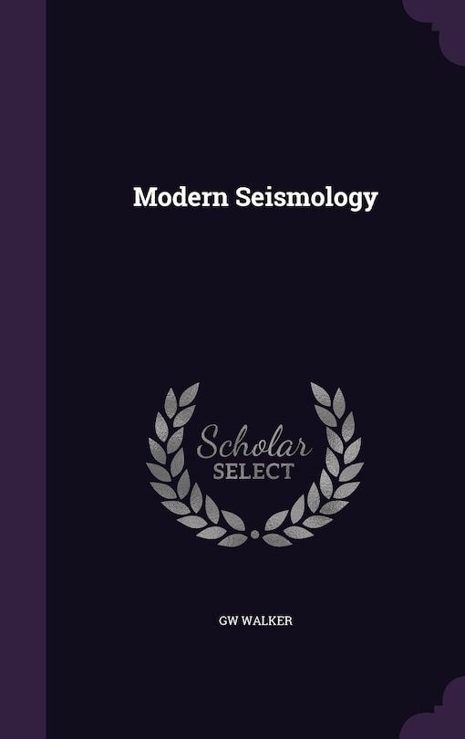 Couverture_Modern Seismology