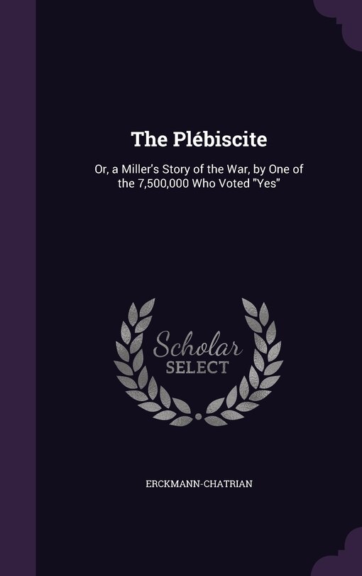 Front cover_The Plébiscite