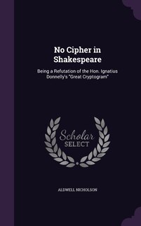 Couverture_No Cipher in Shakespeare