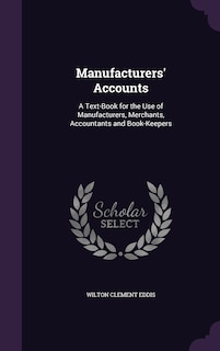 Front cover_Manufacturers' Accounts