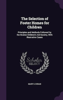 Front cover_The Selection of Foster Homes for Children