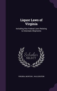 Front cover_Liquor Laws of Virginia