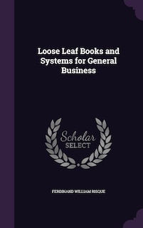 Couverture_Loose Leaf Books and Systems for General Business