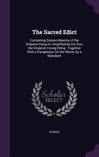 Front cover_The Sacred Edict