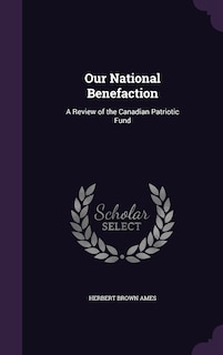 Front cover_Our National Benefaction