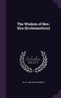 Front cover_The Wisdom of Ben-Sira (Ecclesiasticus)