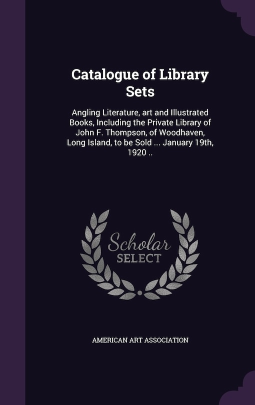 Front cover_Catalogue of Library Sets