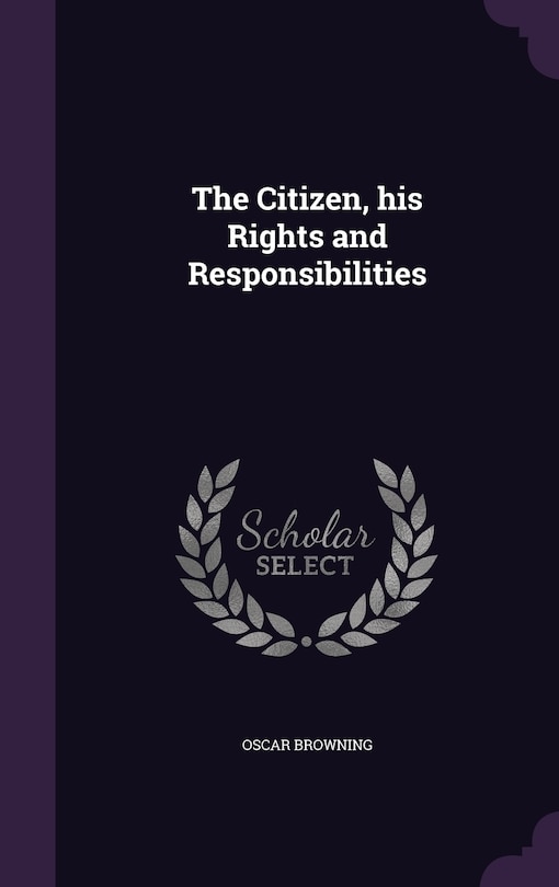 Couverture_The Citizen, his Rights and Responsibilities