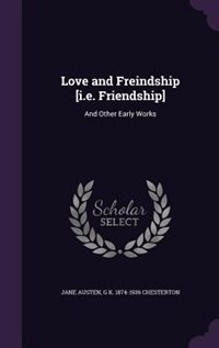 Front cover_Love and Freindship [i.e. Friendship]
