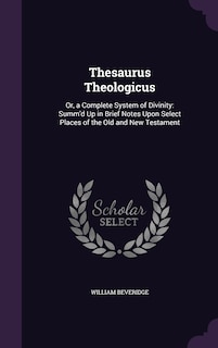 Front cover_Thesaurus Theologicus