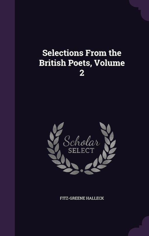 Front cover_Selections From the British Poets, Volume 2