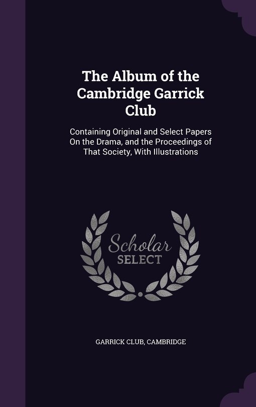 Couverture_The Album of the Cambridge Garrick Club