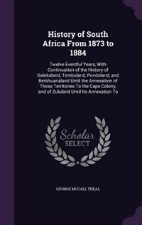 Front cover_History of South Africa From 1873 to 1884