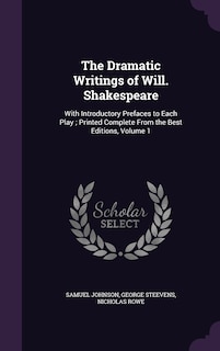 Front cover_The Dramatic Writings of Will. Shakespeare