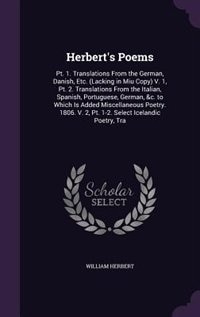 Couverture_Herbert's Poems