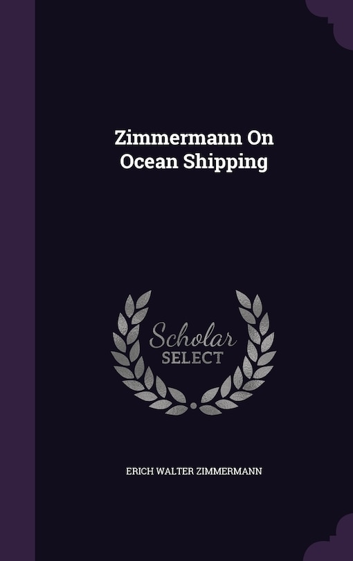 Front cover_Zimmermann On Ocean Shipping
