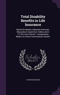 Front cover_Total Disability Benefits in Life Insurance