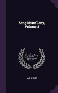 Couverture_Song Miscellany, Volume 3