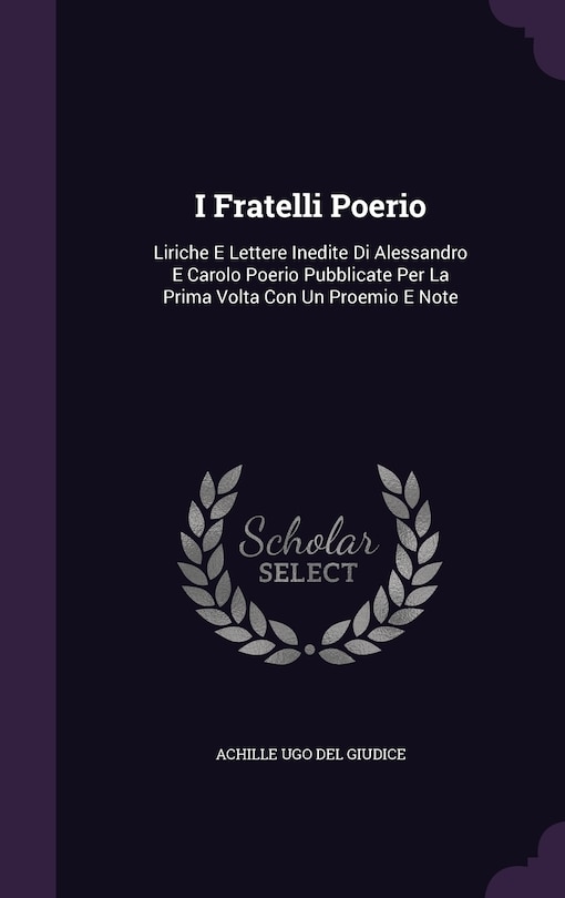 Front cover_I Fratelli Poerio