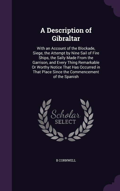 Front cover_A Description of Gibraltar