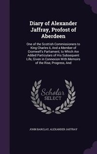 Front cover_Diary of Alexander Jaffray, Profost of Aberdeen