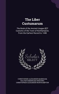 Front cover_The Liber Custumarum