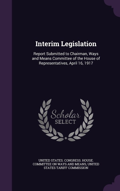 Front cover_Interim Legislation