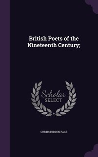 Couverture_British Poets of the Nineteenth Century;