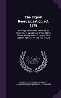 Front cover_The Export Reorganization act, 1975