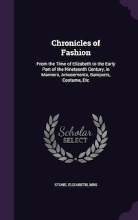 Front cover_Chronicles of Fashion