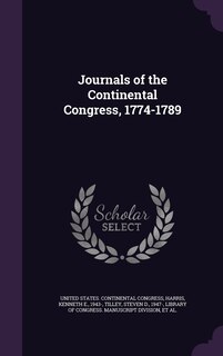 Couverture_Journals of the Continental Congress, 1774-1789
