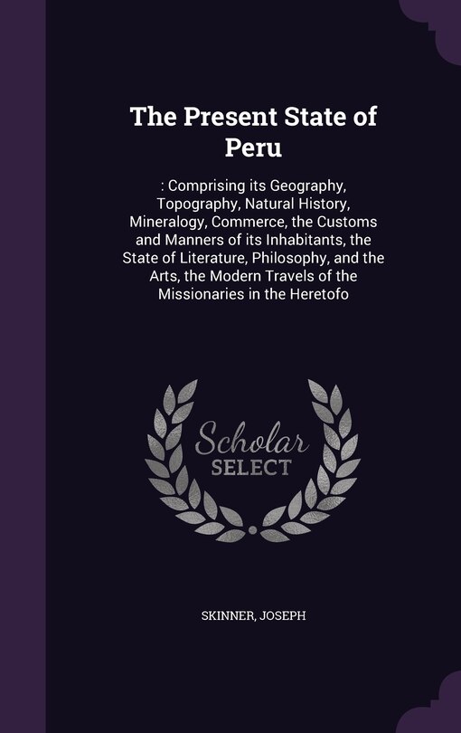 Front cover_The Present State of Peru