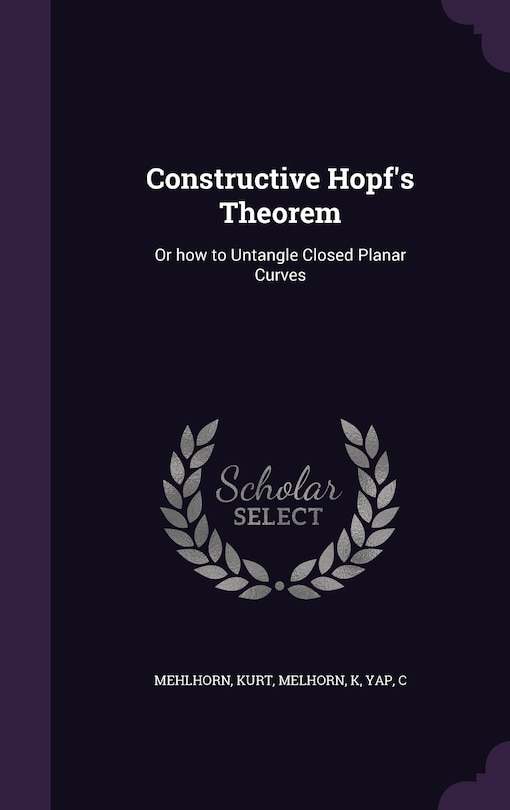 Front cover_Constructive Hopf's Theorem