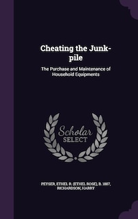 Cheating the Junk-pile: The Purchase and Maintenance of Household Equipments