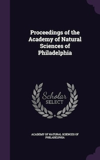 Couverture_Proceedings of the Academy of Natural Sciences of Philadelphia