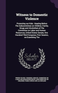 Front cover_Witness to Domestic Violence