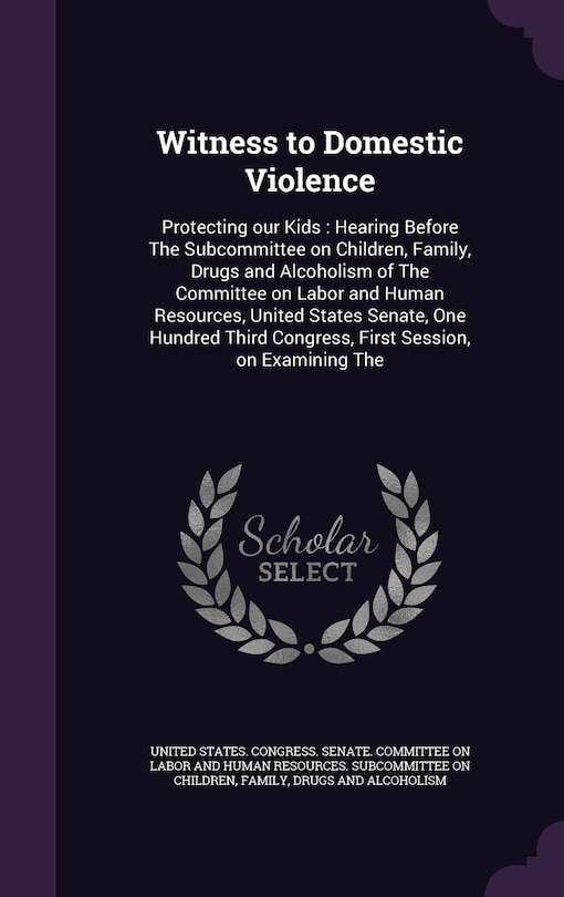 Front cover_Witness to Domestic Violence