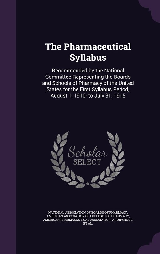 Front cover_The Pharmaceutical Syllabus