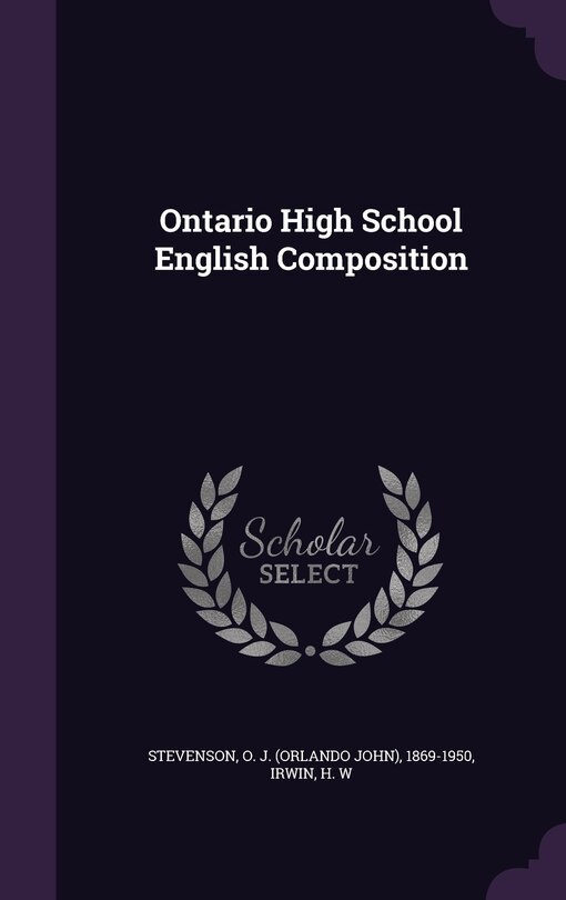 Couverture_Ontario High School English Composition