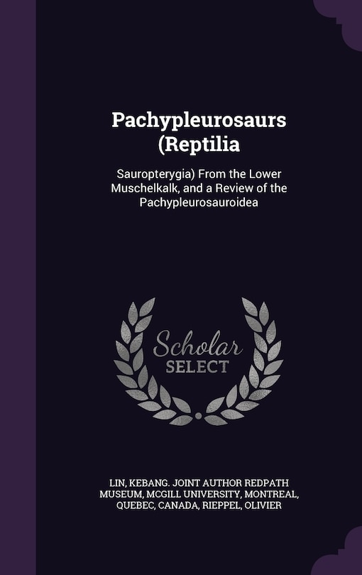 Couverture_Pachypleurosaurs (Reptilia
