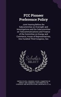 Couverture_FCC Pioneer Preference Policy