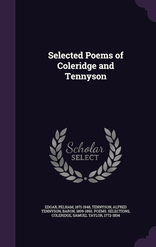 Front cover_Selected Poems of Coleridge and Tennyson