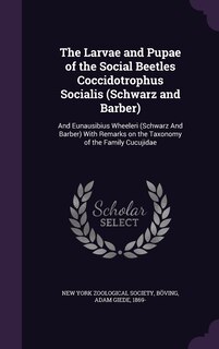 Front cover_The Larvae and Pupae of the Social Beetles Coccidotrophus Socialis (Schwarz and Barber)
