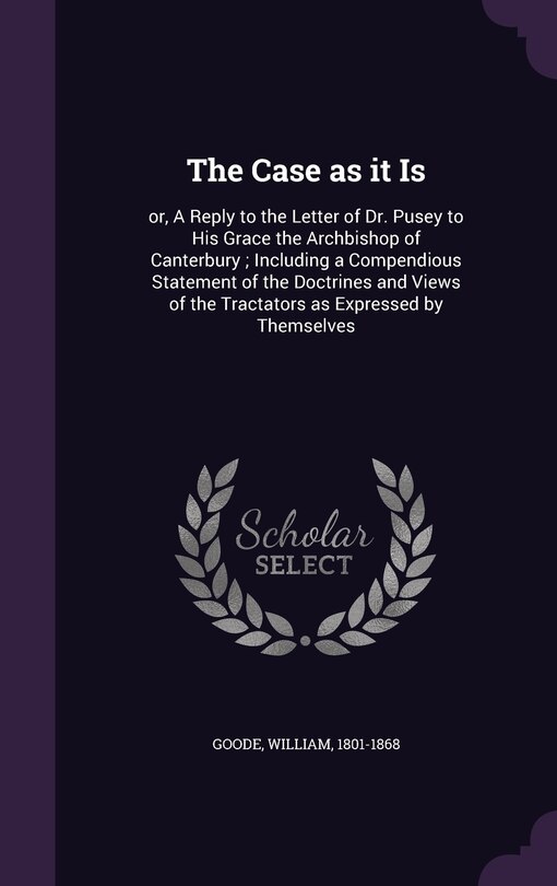Front cover_The Case as it Is