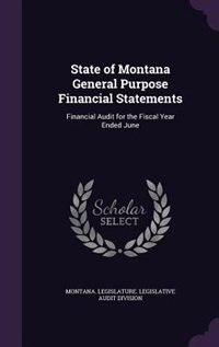 Couverture_State of Montana General Purpose Financial Statements